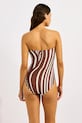 Seafolly ολόσωμο μαγιό γυναικείο DD Bandeau 11177DD270 καφέ SS26