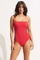 Seafolly costume da bagno intero da donna Drawstring Side rosso 11077.861