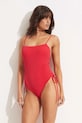 Seafolly costume da bagno intero da donna Drawstring Side 11077.861 rosso