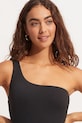 Seafolly Ολόσωμο μαγιό γυναικείο One Shoulder μαύρο 11014.861
