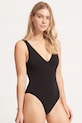 Seafolly цял бански дамски Deep V Neck One Piece черен 10974.861