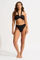 Ρούχα Seafolly μπικίνι τοπ Γυναικείο Halter Bandeau 33816.942 μαύρο