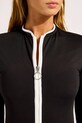 Seafolly jednodílné plavky dámské LongSleeve Zip Front černá 11193.942