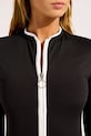 Seafolly Ολόσωμο μαγιό γυναικείο LongSleeve Zip Front μαύρο 11193.942