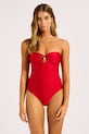 Seafolly ολόσωμο μαγιό γυναικείο Ring Front κόκκινο 11180.217