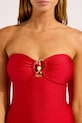 Seafolly ολόσωμο μαγιό γυναικείο Ring Front κόκκινο 11180.217