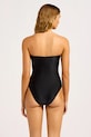 Seafolly ολόσωμο μαγιό γυναικείο Ring Front 11180.217 μαύρο SS26