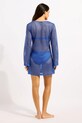 Oblečení Seafolly plážové šaty dámské Mesh Effect Cover Up 55190.CU modrá