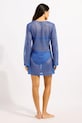Oblečení Seafolly plážové šaty dámské Mesh Effect Cover Up 55190.CU modrá