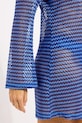 Seafolly plážové šaty dámské Mesh Effect Cover Up modrá 55190.CU