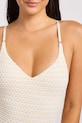 Seafolly jednodílné plavky dámské V Neck béžová 11071.102