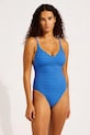 Seafolly Ολόσωμο μαγιό γυναικείο V Neck μπλε 11071.102