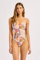Seafolly Ολόσωμο μαγιό γυναικείο V Neck πολύχρωμο 11071.329
