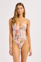 Seafolly Ολόσωμο μαγιό γυναικείο V Neck πολύχρωμο 11071.329