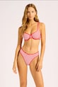 Seafolly μπικίνι γυναικείο High Leg Pant κόκκινο 40753.281