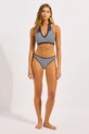 Ρούχα Seafolly μπικίνι τοπ γυναικείο Halter Top with Collar 31550.281 σκούρο μπλε