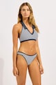 Seafolly plavková podprsenka dámská Halter Top with Collar 31550.281 námořnická modř