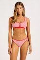 Seafolly plavková podprsenka dámská Zip Front červená 31549.281