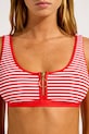 Seafolly plavková podprsenka dámská Zip Front červená 31549.281