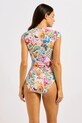 Seafolly ολόσωμο μαγιό γυναικείο Zip Front 60276.300 πολύχρωμο SS26