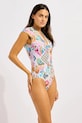 Seafolly ολόσωμο μαγιό γυναικείο Zip Front 60276.300 πολύχρωμο