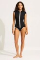 Oblečení Seafolly jednodílné plavky dámské Cap Sleeve Sunvest 60303.072 černá