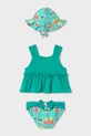 Dvodelne otroške kopalke Mayoral 1654.4L.Baby.PPY2 turkizna SS26