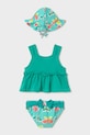 Dvodelne otroške kopalke Mayoral 1654.4L.Baby.PPY2 turkizna SS26