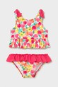 Mayoral dwuczęściowy strój kąpielowy dziecięcy komplet różowy 1655.4P.Baby.PPY2