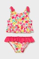 Mayoral dwuczęściowy strój kąpielowy dziecięcy komplet różowy 1655.4P.Baby.PPY2