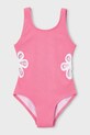 Dječji jednodijelni kupaći kostim Mayoral bez uzorka roza 3736.6M.Mini.PPY2