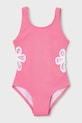 Dječji jednodijelni kupaći kostim Mayoral bez uzorka roza 3736.6M.Mini.PPY2
