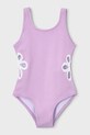 Dječji jednodijelni kupaći kostim Mayoral bez uzorka ljubičasta 3736.6M.Mini.PPY2