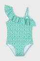 Mayoral jednoczęściowy strój kąpielowy dziecięcy miękka turkusowy 3737.6N.Mini.PPY2