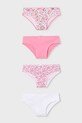 Mayoral figi dziecięce 4-pack wzorzyste różowy 10174.6E.Mini.PPY2