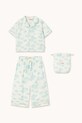 Detské bavlnené pyžamo Tinycottons BLOSSOMS SET SS26.477 biela SS26