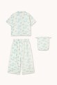 Dievča Detské bavlnené pyžamo Tinycottons BLOSSOMS SET SS26.477 biela