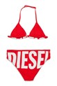 Diesel strój kąpielowy dwuczęściowy dziecięcy MIDDY SWIMSUIT J02717.KYAG8 czerwony SS26