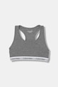 Dziewczynka Calvin Klein Underwear biustonosz dziecięcy bawełniany z elastanem 3-pack G80G800743.PPY2 szary