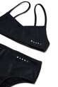 Dziewczynka Marni strój kąpielowy dwuczęściowy dziecięcy MM28F SWIMSUIT M01759.M00M2 czarny