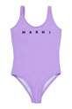 Marni strój kąpielowy jednoczęściowy dziecięcy MM37F SWIMSUIT fioletowy M01834.M00M2