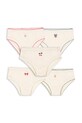 Konges Sløjd figi dziecięce bawełniane MINNA GIRL UNDERPANTS GOTS 5-pack Planet friendly beżowy KS104997.PPY2