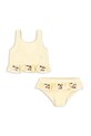 Παιδικό μαγιό δύο τεμαχίων Konges Sløjd ETTA BIKINI μαλακό κίτρινο KS104785.PPY2
