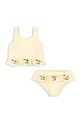 Παιδικό μαγιό δύο τεμαχίων Konges Sløjd ETTA BIKINI μαλακό κίτρινο KS104785.PPY2