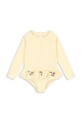 Ολόσωμο παιδικό μαγιό Konges Sløjd ETTA LS SWIMSUIT μαλακό κίτρινο KS104786.PPY2