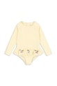 Ολόσωμο παιδικό μαγιό Konges Sløjd ETTA LS SWIMSUIT μαλακό κίτρινο KS104786.PPY2