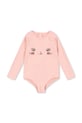 Konges Sløjd jednoczęściowy strój kąpielowy dziecięcy KITTY LS SWIMSUIT GRS miękka różowy KS104918.PPY2