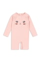 Konges Sløjd jednoczęściowy strój kąpielowy dziecięcy KITTY ONESIE GRS miękka różowy KS104919.PPY2