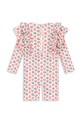 Konges Sløjd jednoczęściowy strój kąpielowy dziecięcy MANUCA FRILL ONESIE GRS KS104986.PPY2 różowy SS26