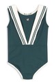 Dziewczynka Konges Sløjd jednoczęściowy strój kąpielowy dziecięcy SAILOR SWIMSUIT GRS KS105068.PPY2 zielony